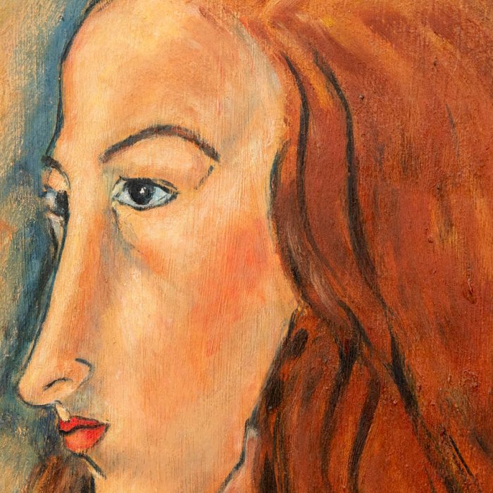 Side portrait of Jeanne Hebuterne - Image 2