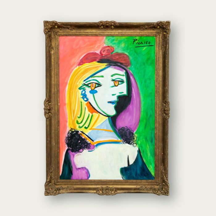Girl with a Red Beret and Pompom
